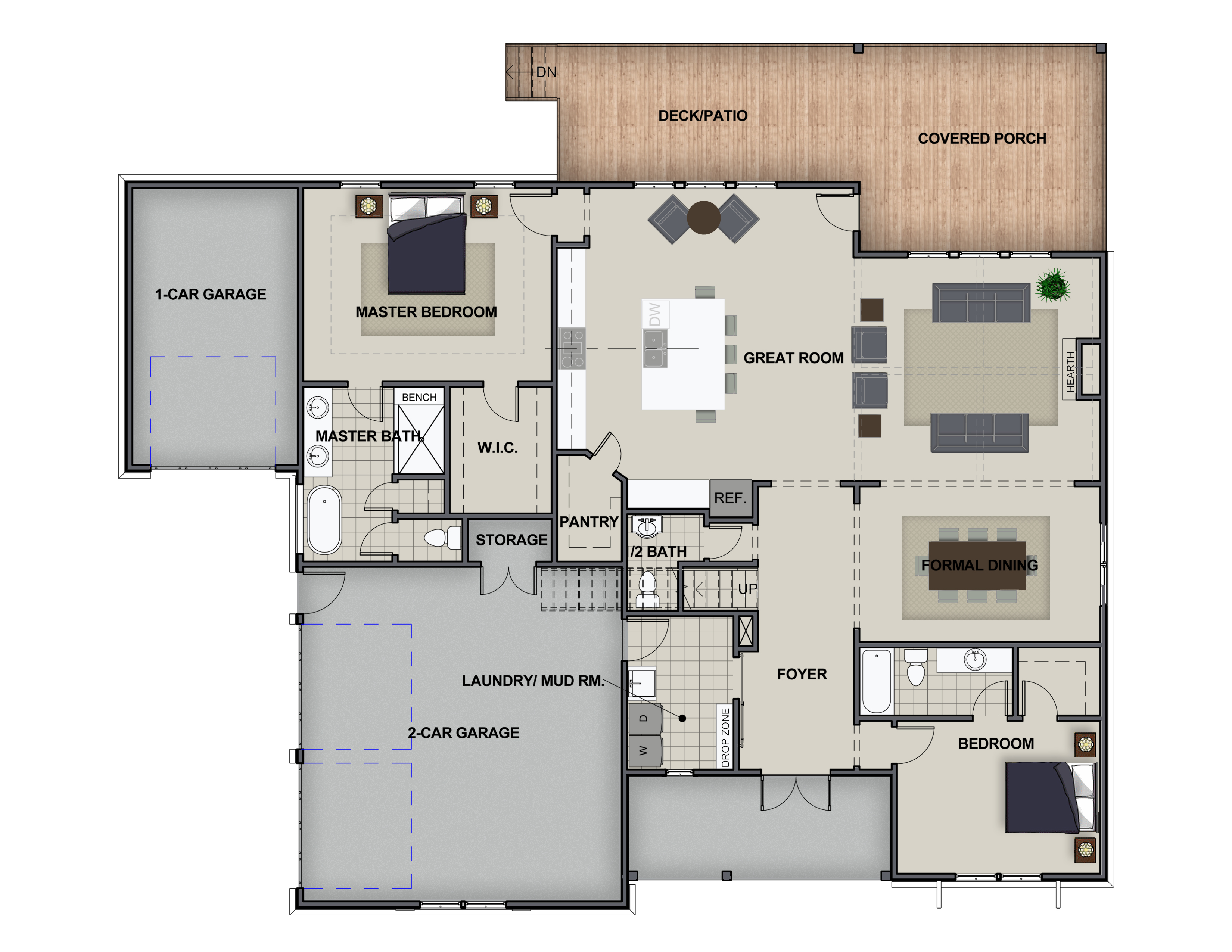 Tennessee, 4 Bedrooms Bedrooms, ,3.5 BathroomsBathrooms,Single Family,Floor Plans,1066